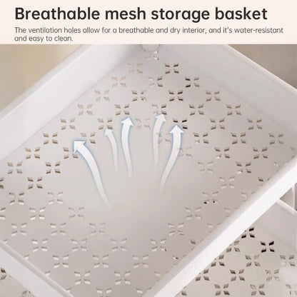 Multi-Layer Wheeled Utility Cart | Rolling Storage Shelf for Home, Kitchen, Bathroom (Snacks, Books)