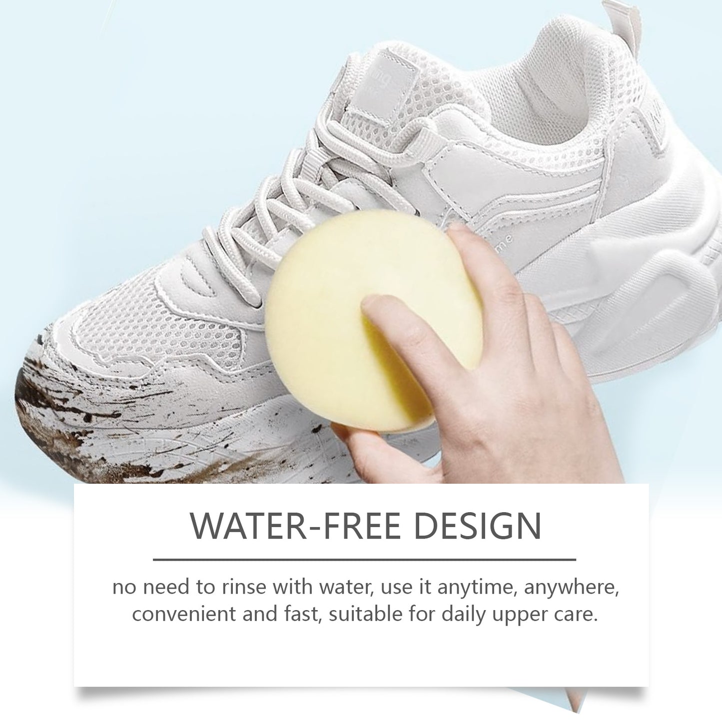 Multi-functional White Shoes Cleaning Cream - Instant Stain Remover with Sponge