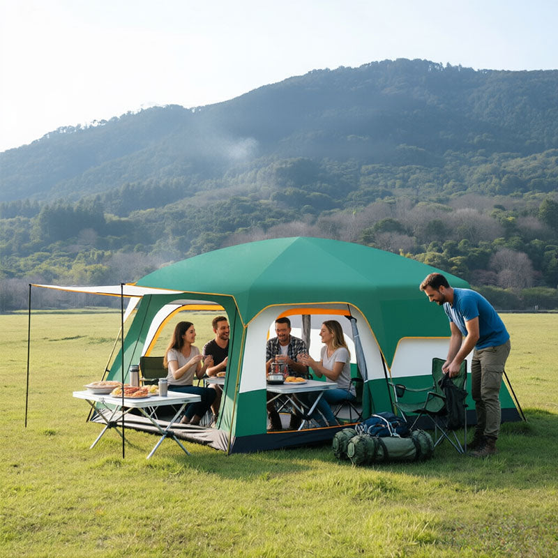Waterproof Double Layer Family Camping Tent | Windproof & UV Resistant