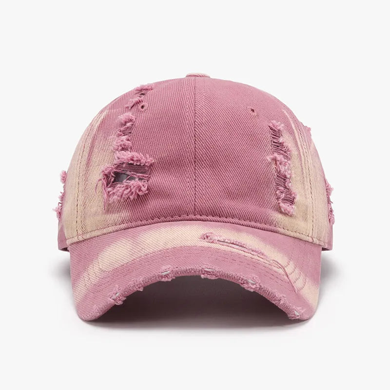 Distressed Vintage Cotton Baseball Cap | Adjustable Dad Hat for Men & Women