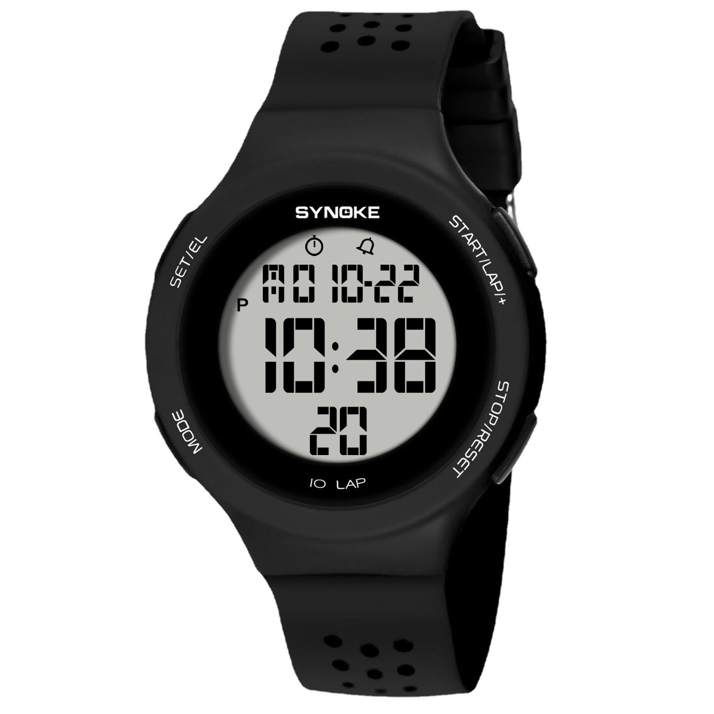 SYNOKE Thin LED Waterproof Electronic Watch - Fashionable Sports Watch for Swimming