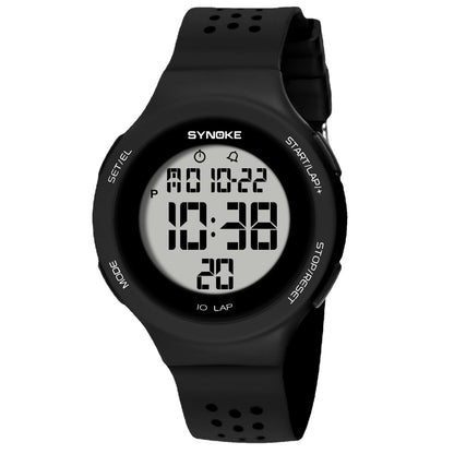 SYNOKE Thin LED Waterproof Electronic Watch - Fashionable Sports Watch for Swimming