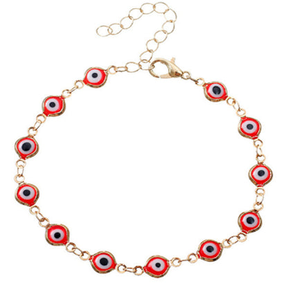 Trendy Women's Gold Chain Evil Eye Bracelet (Nazar Amulet Jewelry)