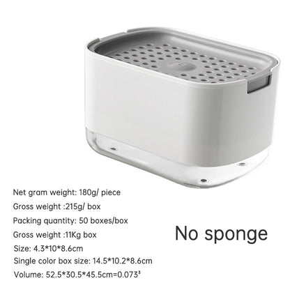 2-in-1 Kitchen Soap Dispenser and Sponge Holder Caddy