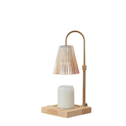 Electric Candle Warmer Lamp with Timer - Adjustable Height & Dimmable Wax Melt Light for Home Aromatherapy