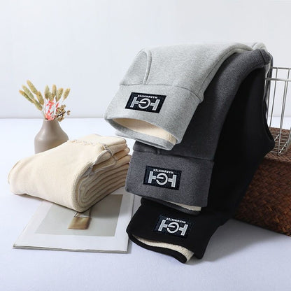 Ultra-Thick 500G Fleece Lined Cashmere Leggings - Ultimate Winter Warmth