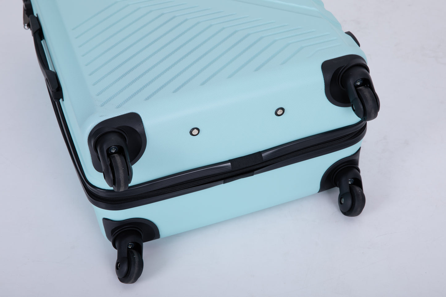3-Piece Lightweight ABS Luggage Set with Spinner Wheels and TSA Lock - Green