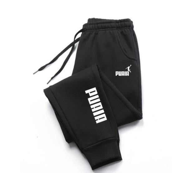 Unisex Cotton Casual Long Sweatpants for Autumn and Winter Sports