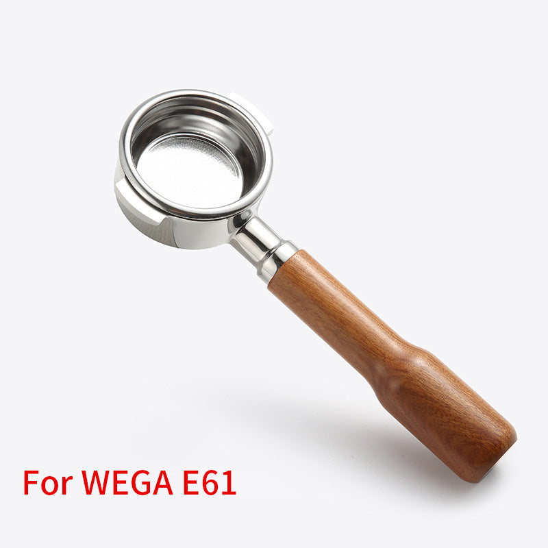 58mm Bottomless Portafilter with Wooden Handle for La Marzocco