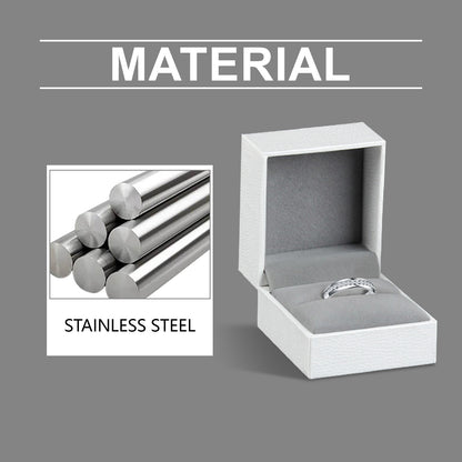 Hoexe Silver Dot Diamond Ring - Luxury Comfort Fit for Men & Women