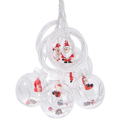 LED Christmas Curtain String Lights - Decorative Wishing Ball & Ring Lights with Remote Control
