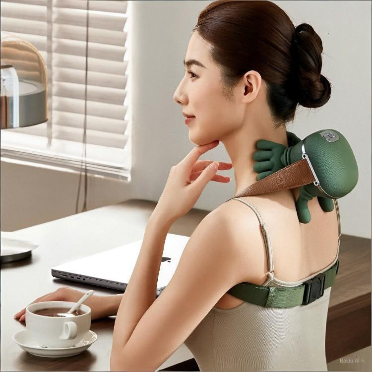 Simulated Human Master Neck and Shoulder Massager with Heat