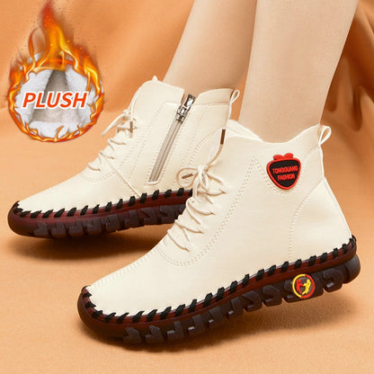 Women's Soft Sole Anti-Slip Winter Shoes | Warm Plush Mother Boots