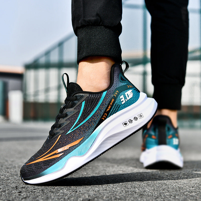 Men's Soft Soled Running Shoes - Breathable Mesh Anti-Slip Wear-Resistant Sports Sneakers