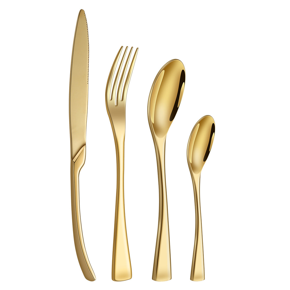 Premium Silverware Flatware Set with Steak Knife, Fork, and Spoon