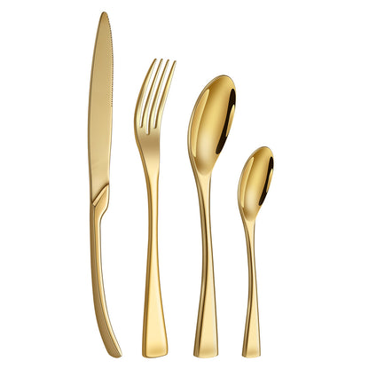 Premium Silverware Flatware Set with Steak Knife, Fork, and Spoon