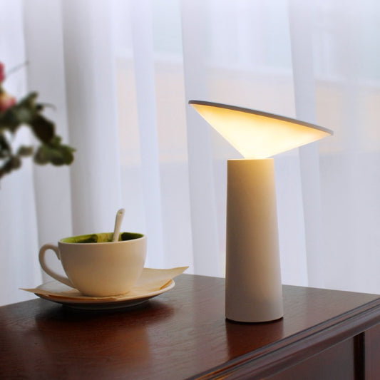 Nordic Minimalist LED Table Lamp – Sleek Rechargeable Night Light for Bedroom & Coffee Table