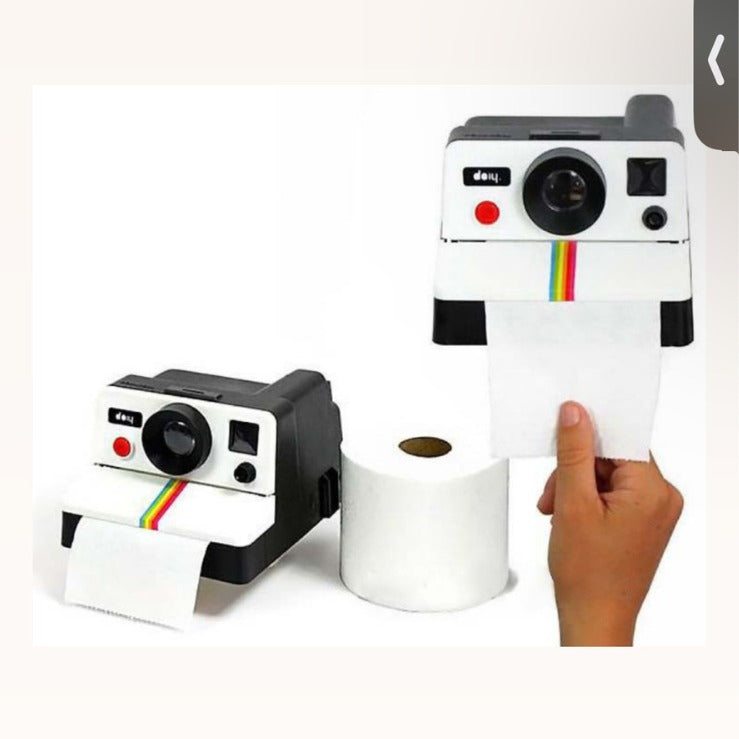 Vintage Cute Camera Shaped Toilet Roll Paper Holder and Tissue Box