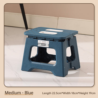Extra Large Folding Step Stool | Portable Heavy-Duty Plastic Stool for Home, Kitchen & Outdoor Use