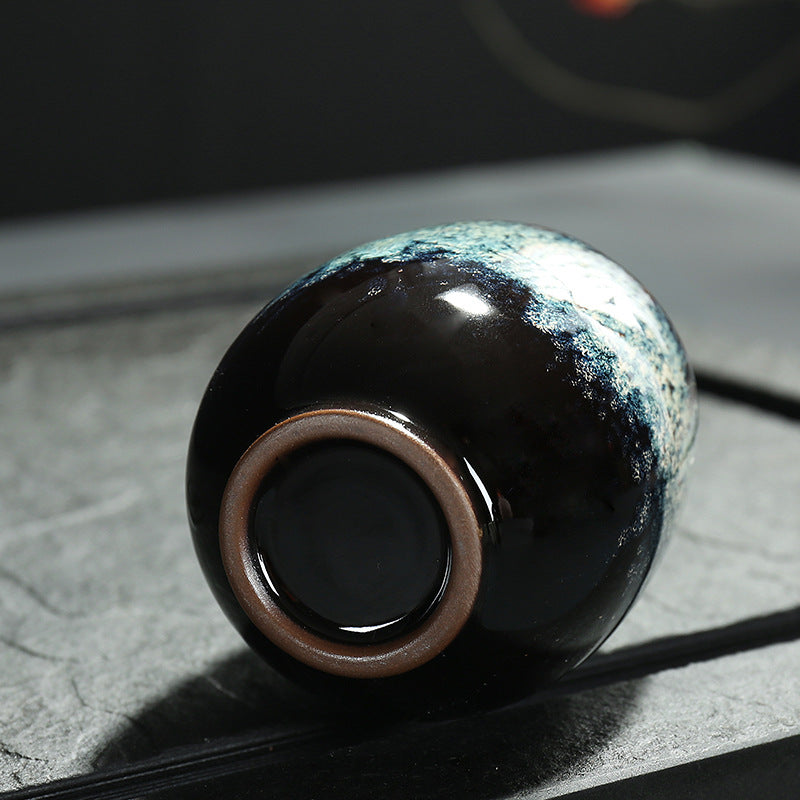 Single Personal Tea Cup/Bowl with Colorful Glaze for Home Use