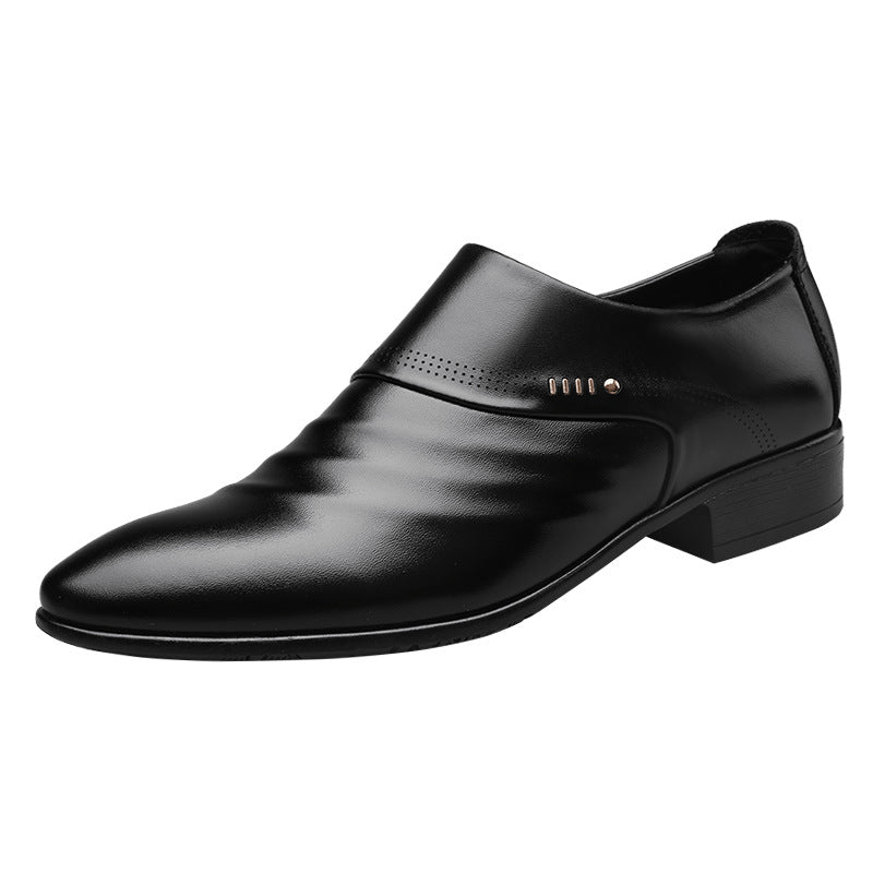Elegant Pointed Single Dress Shoes for Men