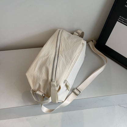 Cute Toast Design Small Backpack (Large Capacity & Crossbody Option)