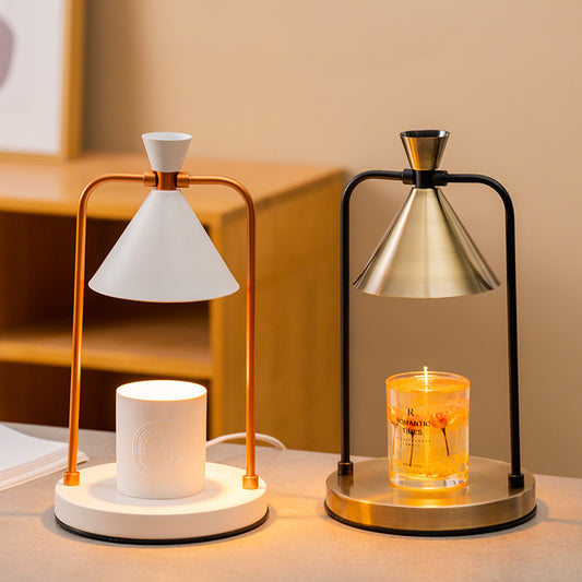 Retro Electric Candle Warmer Lamp – Dimmable Top-Down Wax Melter for Aromatherapy & Home Decor