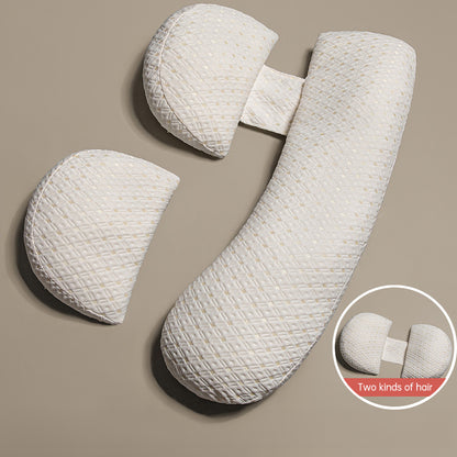 Adjustable Probiotic Maternity Pillow | Waist & Belly Support Cushion for Comfortable Pregnancy Sleep