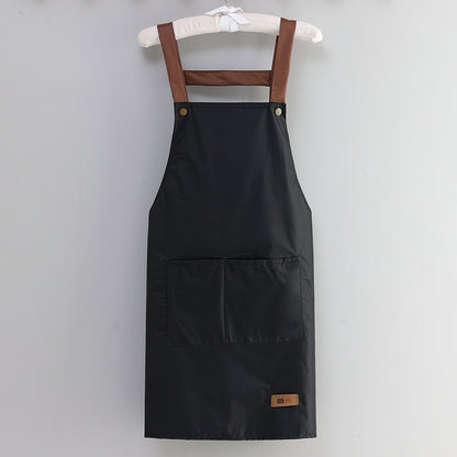 Professional Waterproof & Oil-proof Kitchen Apron for Cooking - Adjustable Waist Design