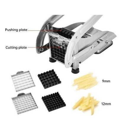Stainless Steel Manual French Fry Cutter and Potato Slicer