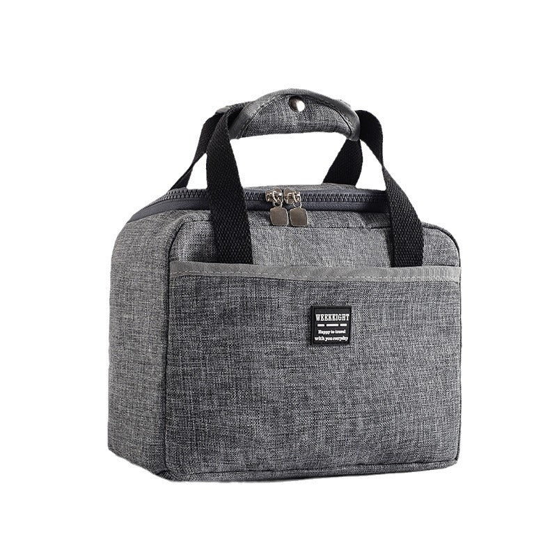 Insulated Oxford Cloth Lunch Bag - Thermal Tote for Office & School