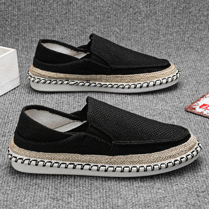 Men's Casual Breathable Espadrille Loafers - Lightweight Canvas Slip-On Shoes