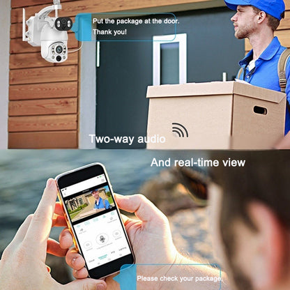 1080P HD Solar Monitoring Camera with WIFI, Night Vision, and Remote PTZ