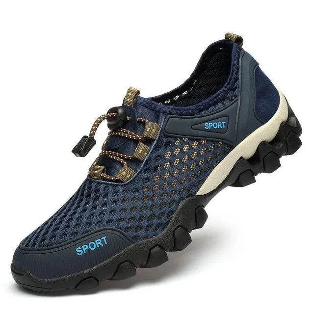 Summer Men's Mesh Sports Shoes - Breathable Outdoor Hiking & Running Sneakers