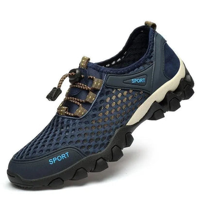 Summer Men's Mesh Sports Shoes - Breathable Outdoor Hiking & Running Sneakers