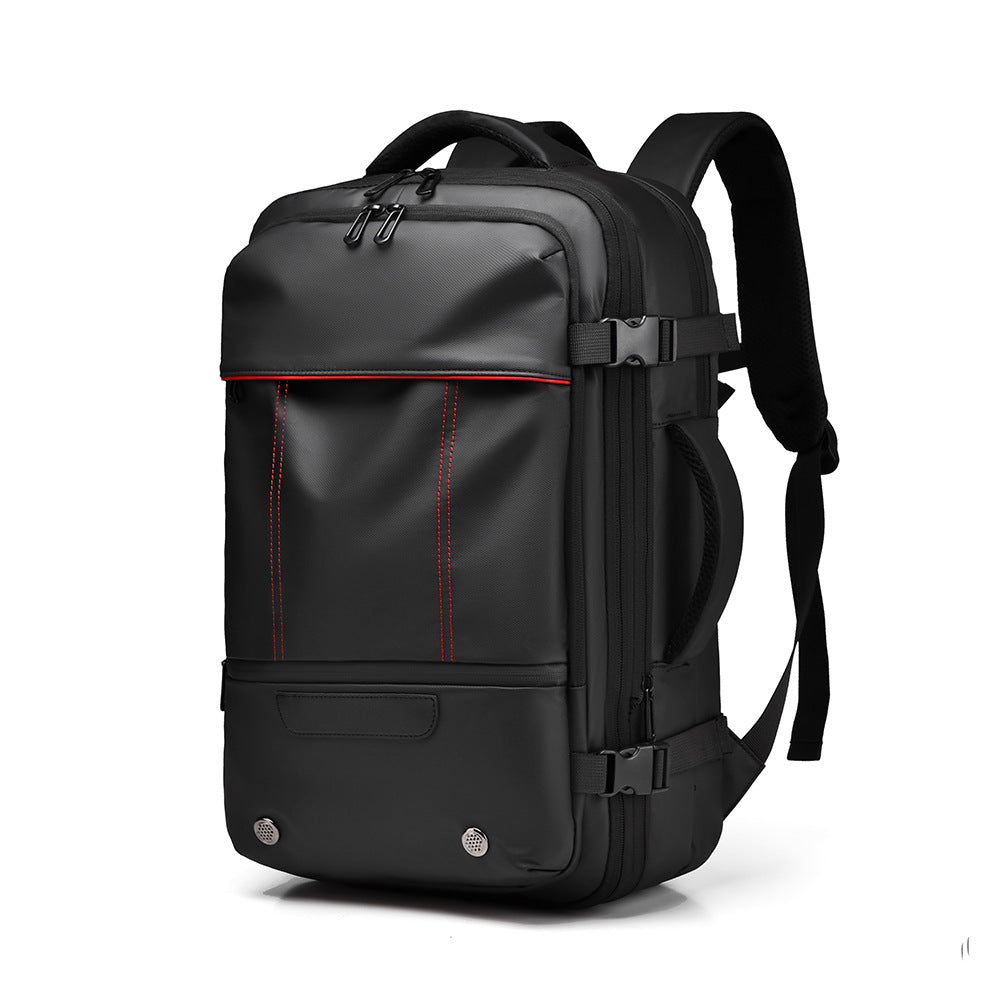 Men's Large Capacity Business Travel Backpack with Expansion and Vacuum Compression