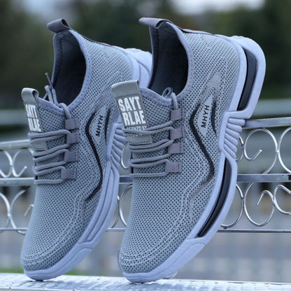 Summer Men's Mesh Sports Shoes - Lightweight Breathable Running Sneakers