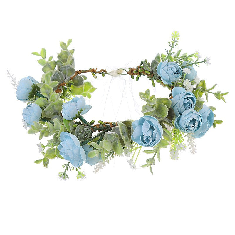 Forest Style Floral Wreath Headband - Bride & Bridesmaid Flower Crown