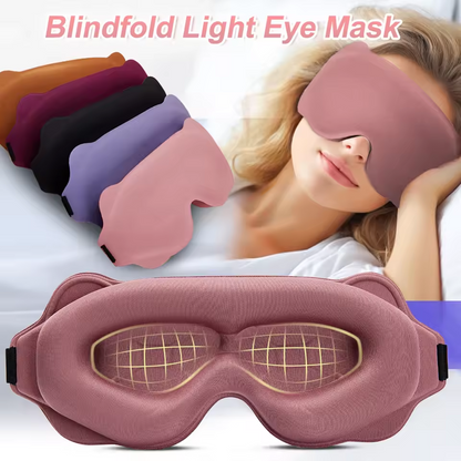 3D Contoured Blackout Sleep Mask | Breathable Deep Concave Protective Eye Goggles