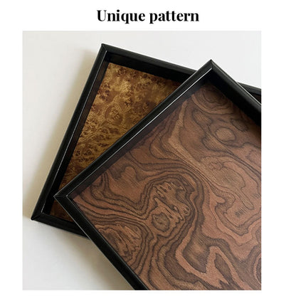 Vintage Volcanic Pattern Tea Tray | Hotel Luxury Desktop Organizer