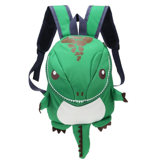 3D Dinosaur Backpack for Kids - Waterproof Kindergarten & Small School Bag