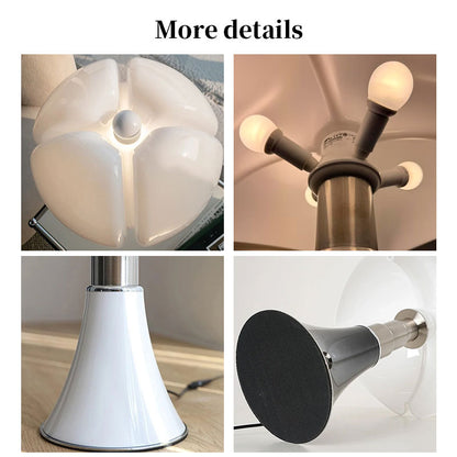 Nordic Floral Nightstand Lamp for Living Room - Bauhaus Bat Lamp Style