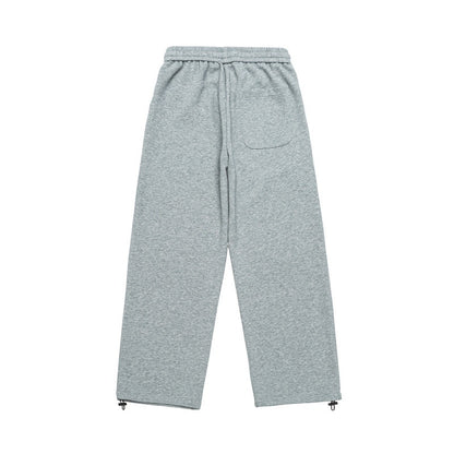 Unisex Loose Fit Sweatpants with Drawstring and Large Letter Print
