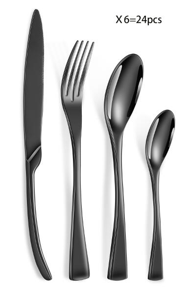 Premium Silverware Flatware Set with Steak Knife, Fork, and Spoon