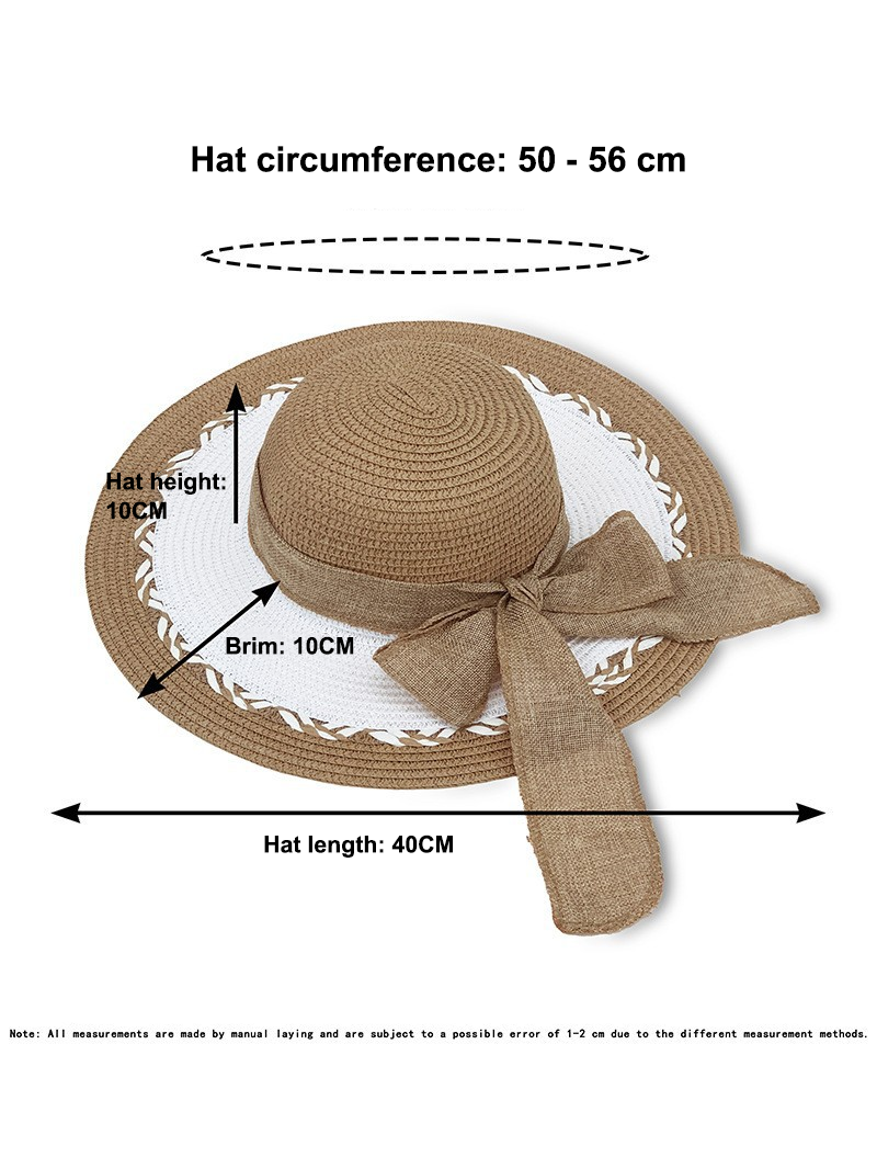 Women's Summer Straw Tote Bag & Wide-Brim Sun Hat Set