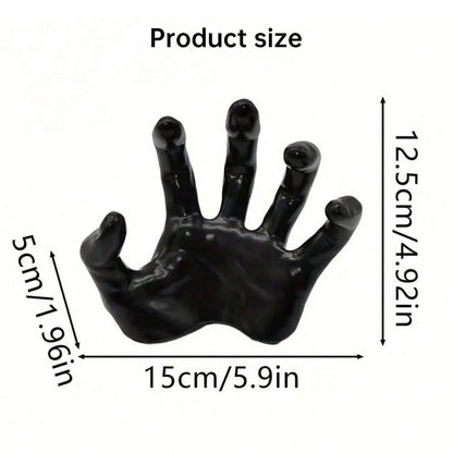 Gothic Spooky Hands Wall Decor – Halloween Candle Holder & Bat Wall Stickers Set