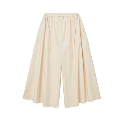 Women's 100% Cotton Wide Leg Pants - Breathable Loose Fit Summer Trousers