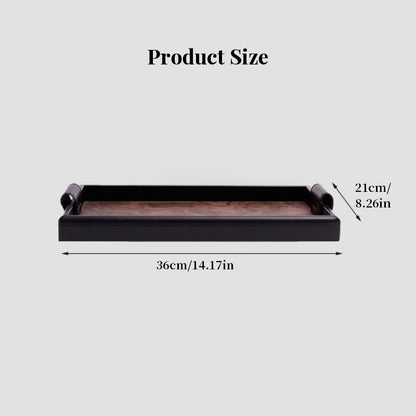 Vintage Volcanic Pattern Tea Tray | Hotel Luxury Desktop Organizer