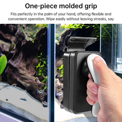 Professional Magnetic Glass Cleaner with Stainless Steel Scraper for Fish Tanks