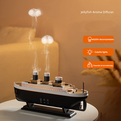 Volcano Smoke Ring Diffuser – Titanic Steamship Essential Oil Aromatherapy Device